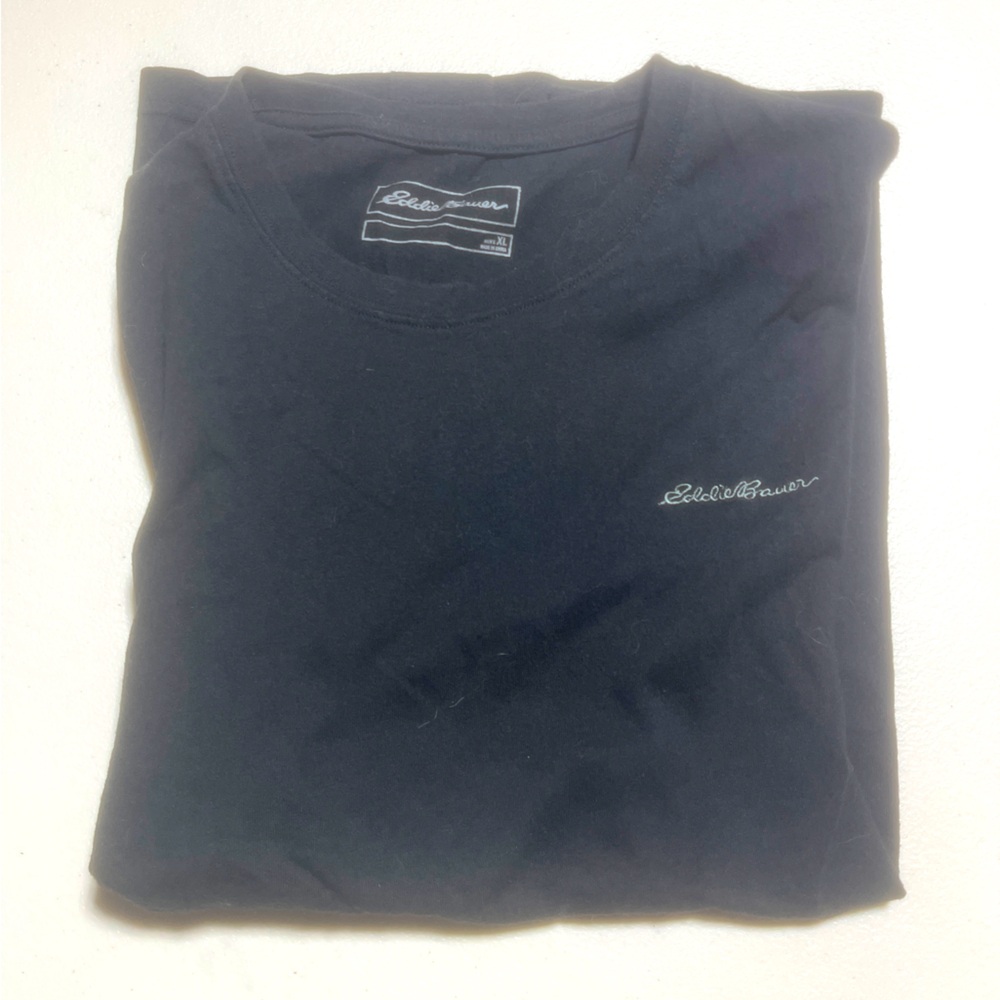 Men’s Black Eddie Bauer Long Sleeve Shirt Size XL